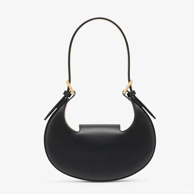 Cheap Bag Cookie In Calf Hobo Leather Black Fendi Mini 0503